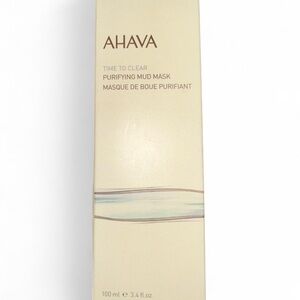 AHAVA Time To Clear Purifying Mud Mask 3.4 fl oz/100 ml Full Size Sealed
